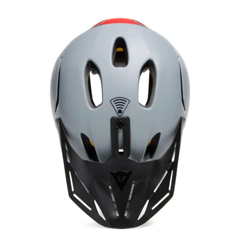 Dainese Linea 01 MIPS Full Face MTB Helmet Grey Red-2